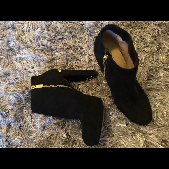 Michael Kors Shoes - Michael Kors Haven black suede booties